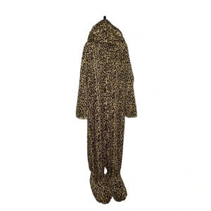 Princess Paradise girls cheetah zip up sleeper hooded Halloween costume sz XL